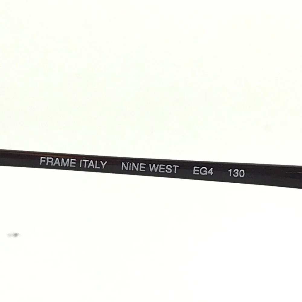 Nine West Petite Eyeglasses Frames 217 EG4 Brown Round Half Rim 46-18-130